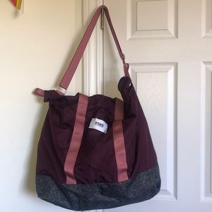 VS Pink maroon duffle bag